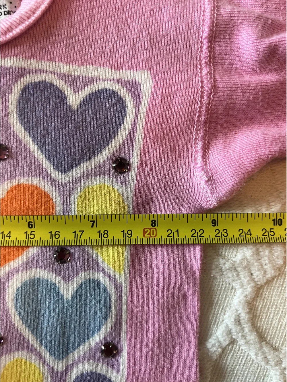 Vintage JM Originals Pink Heart Short Sleeve Dress